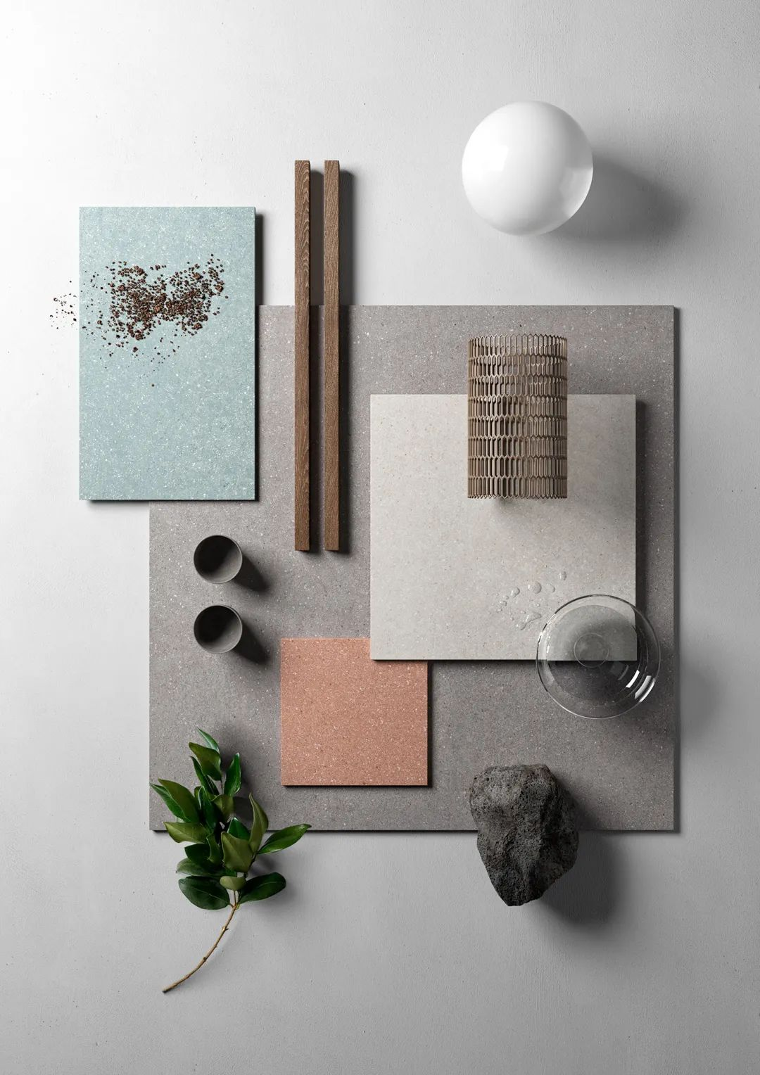 M·新品推薦 | 自愈系水磨石巖板，色彩清新，活潑卻不張揚(yáng)(圖1)